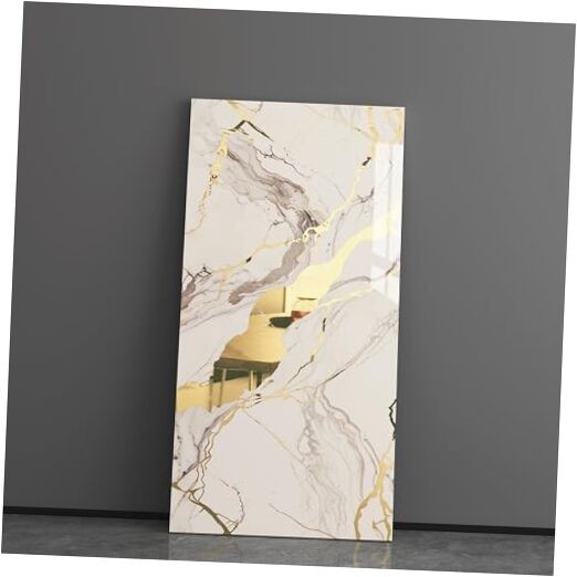Wall Panels Peel and Stick 10 Pieces 23.6x11.8in (19.4 Sq. Ft. White Gold-03