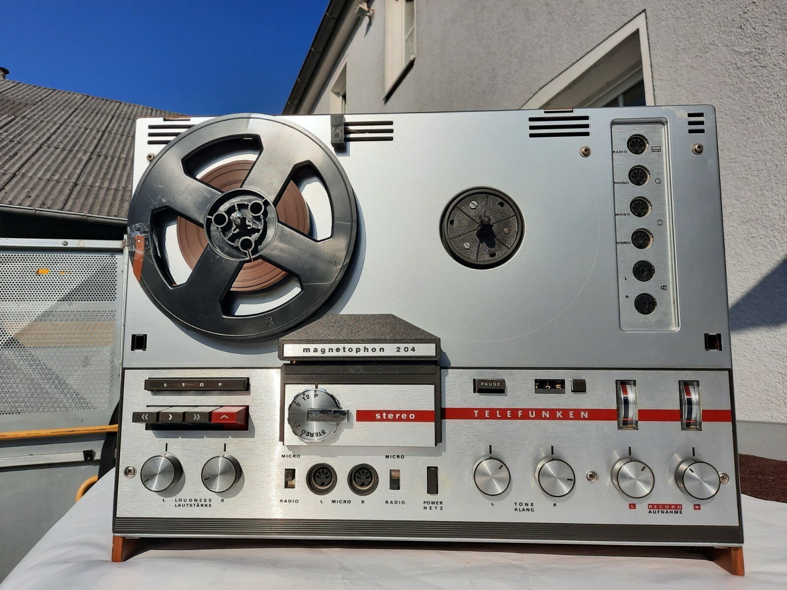 Telefunken M204 E Stereo Magnetophon Tape Recorder!, RARE & VINTAGE