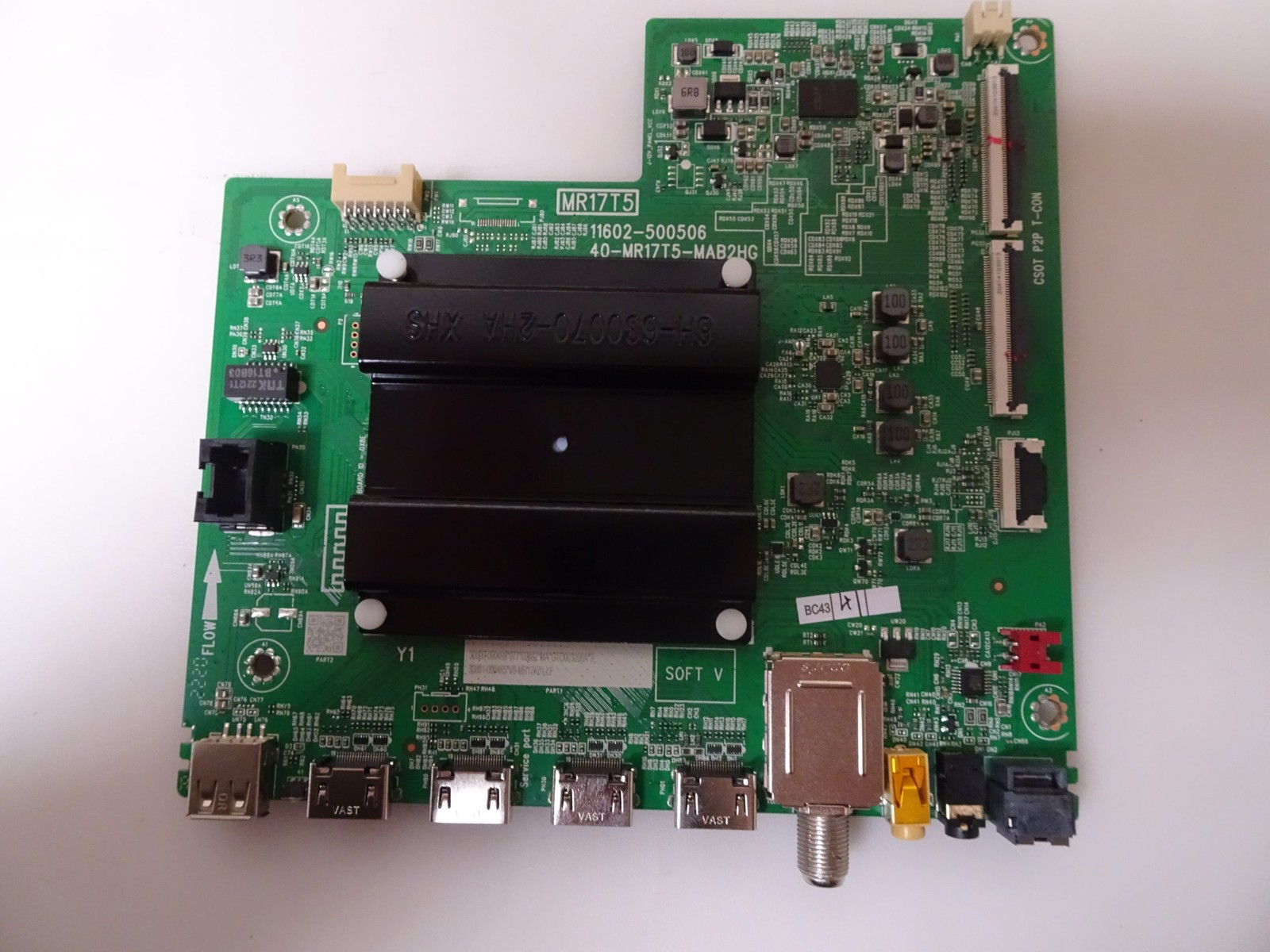 TCL 43S455 Main Board 30800-000498 (40-MR17T5-MAB2HG) - 65S455, 55S455, 43S451