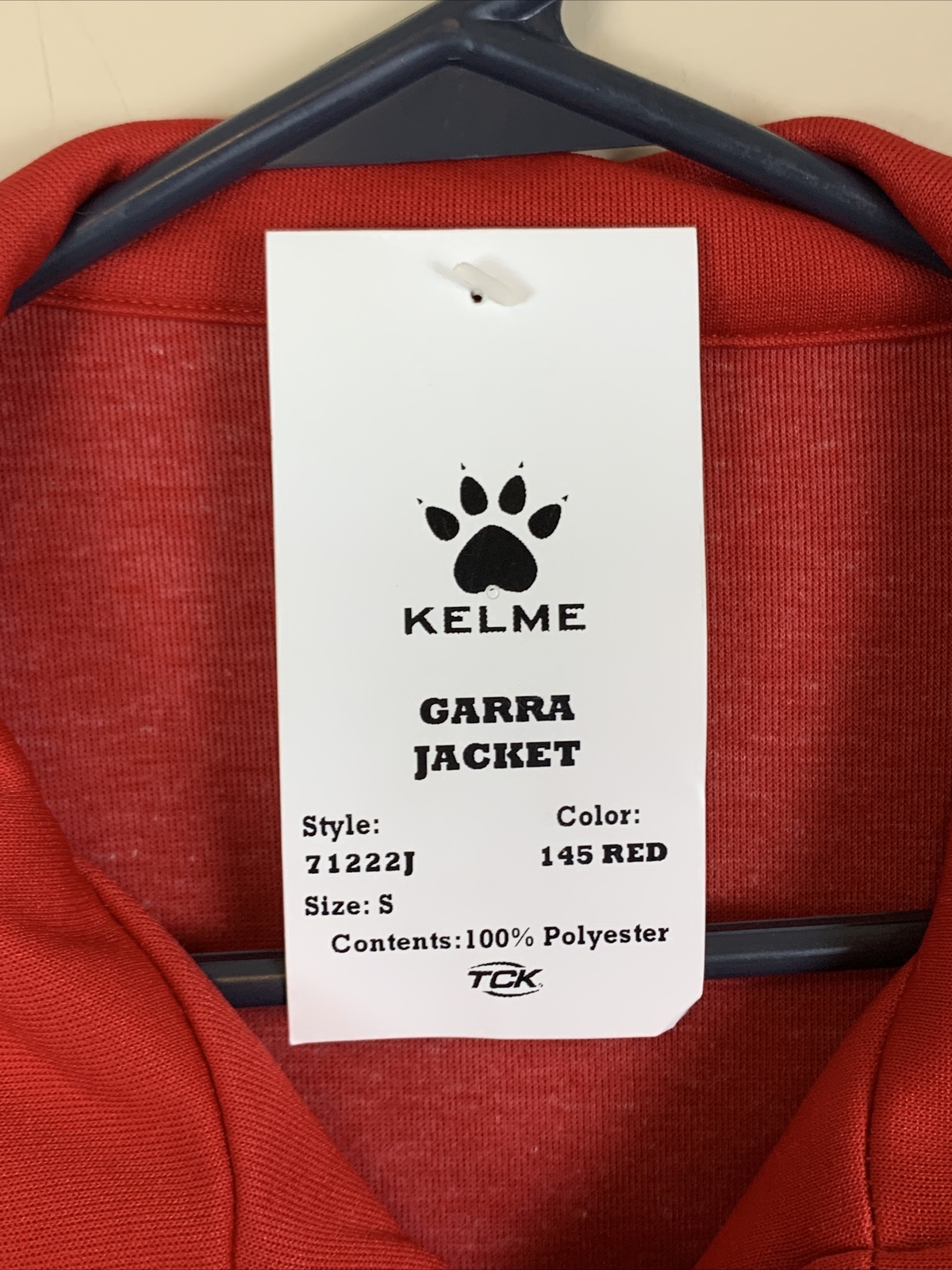 Kelme Zip Red Track Jacket NWT Size Small (fit is Medium)
