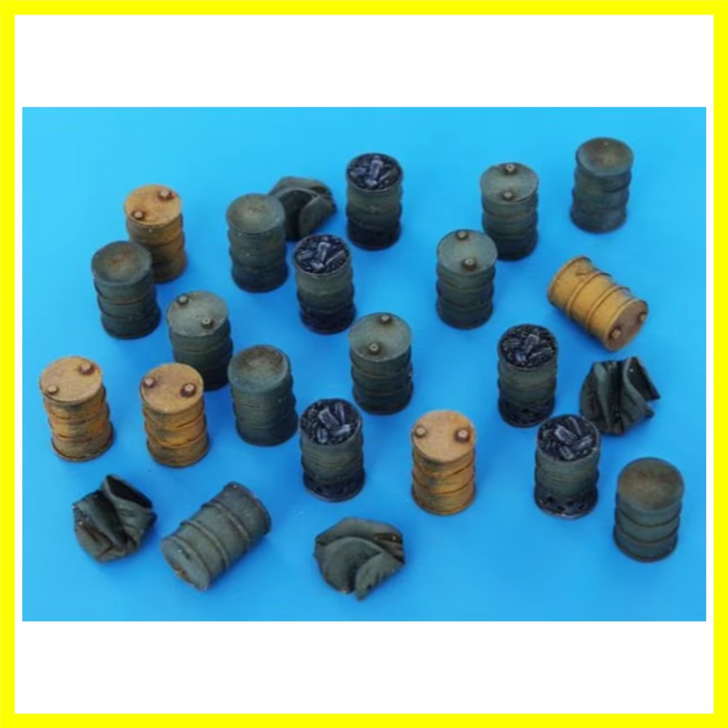 1/72 Scale Die-Cast Resin Model Assembled Kit Barrels Accessories Set Unassem...