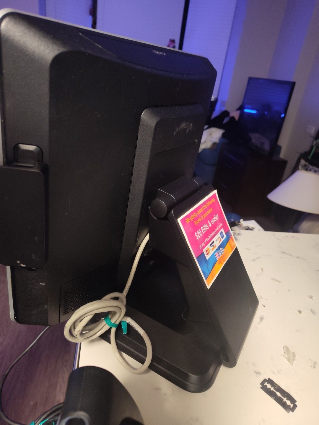 NCR 7761 Radiant P1535 Terminal POS System W/ Card Reader+Handsfree Scanner