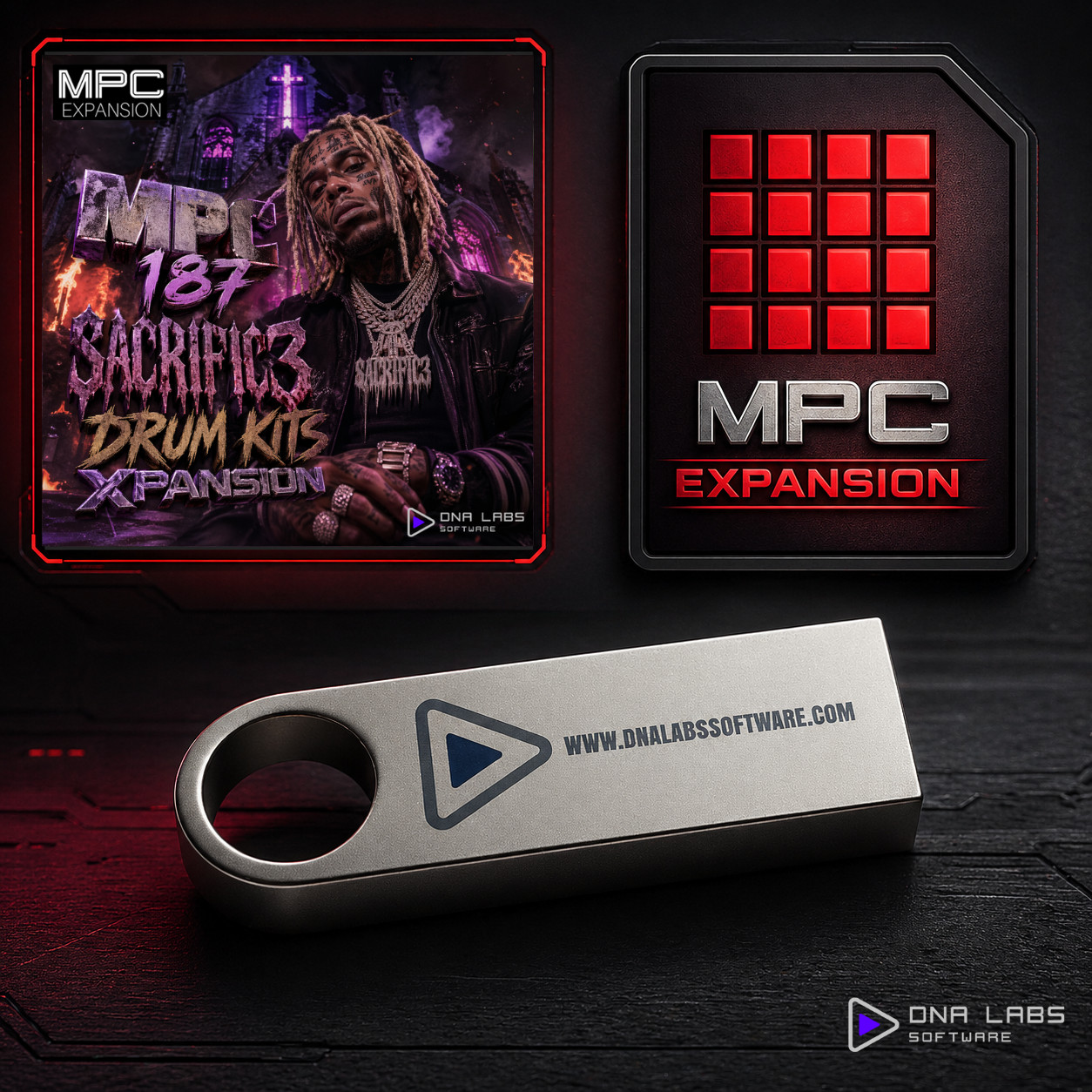 MPC 187 SACRIFIC3 – Trap Drum Kits Expansion - For Standalone & Software