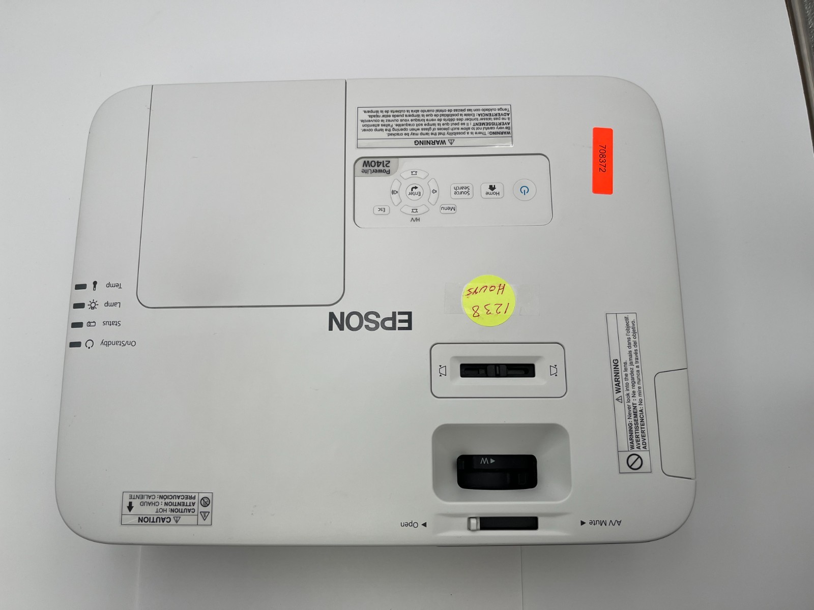 EPSON PowerLite 2140W WXGA 3LCD Projector H819A