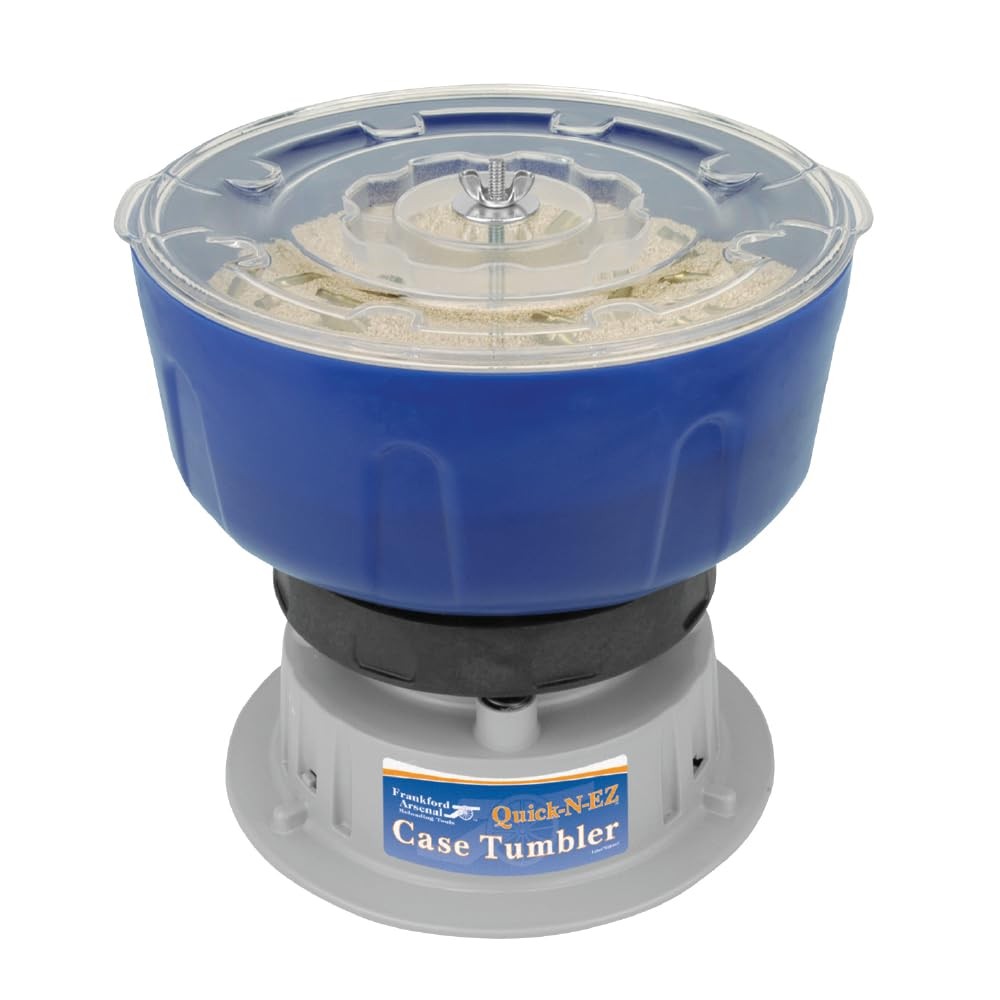 Frankford Arsenal Quick-N-EZ Vibratory Case Tumbler with Clear Viewing Lid and D