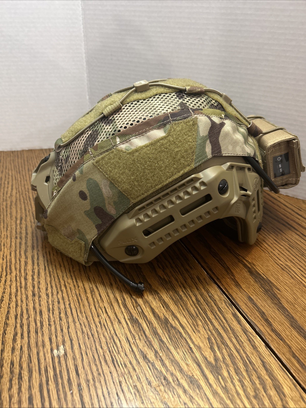 PTS MTEK FLUX AIRSOFT TACTICAL BUMP HELMET -Camo Cover EX fOG New!