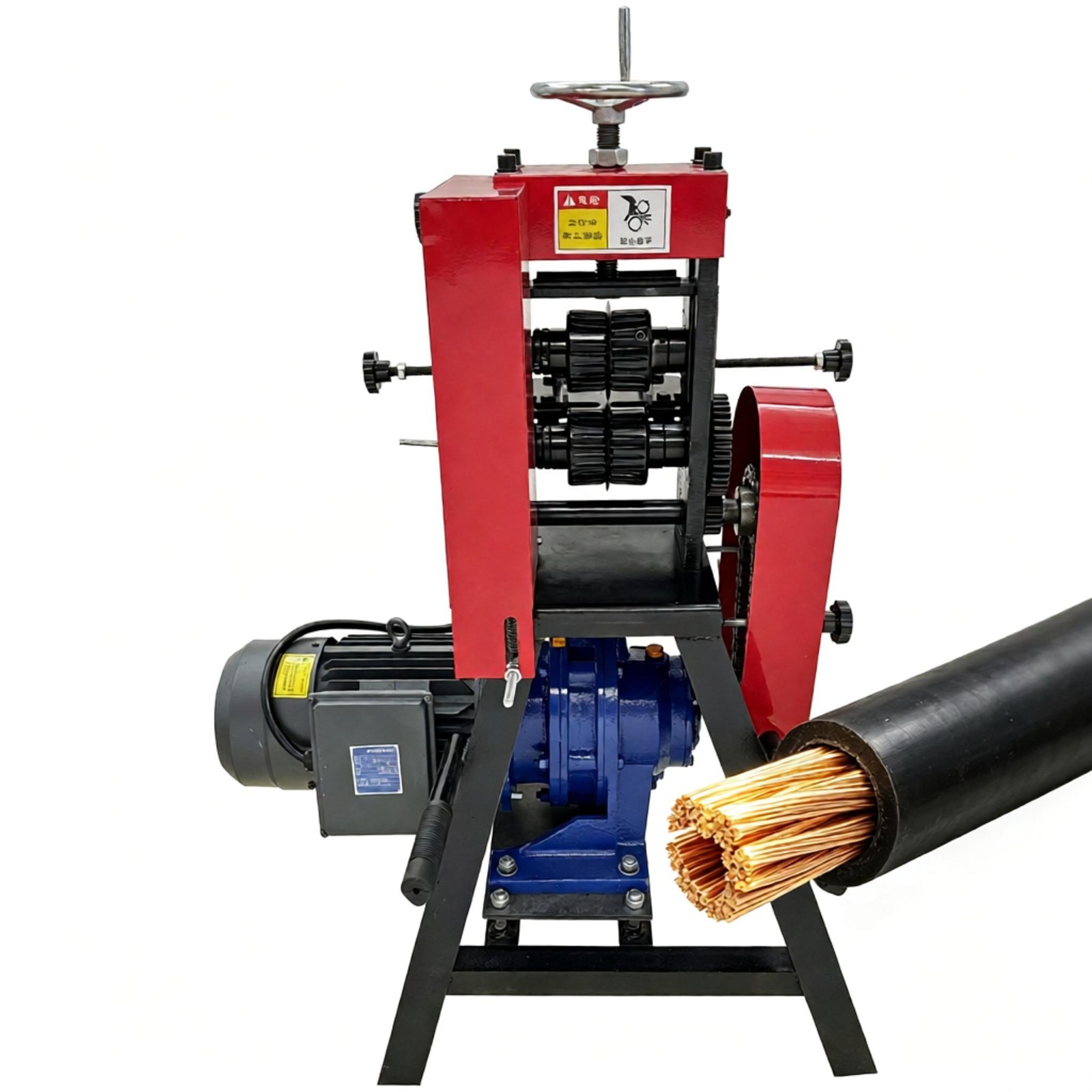 Wire Stripping Machine Scrap Cable Copper Wire Stripper Dual-Roller Blade 220V
