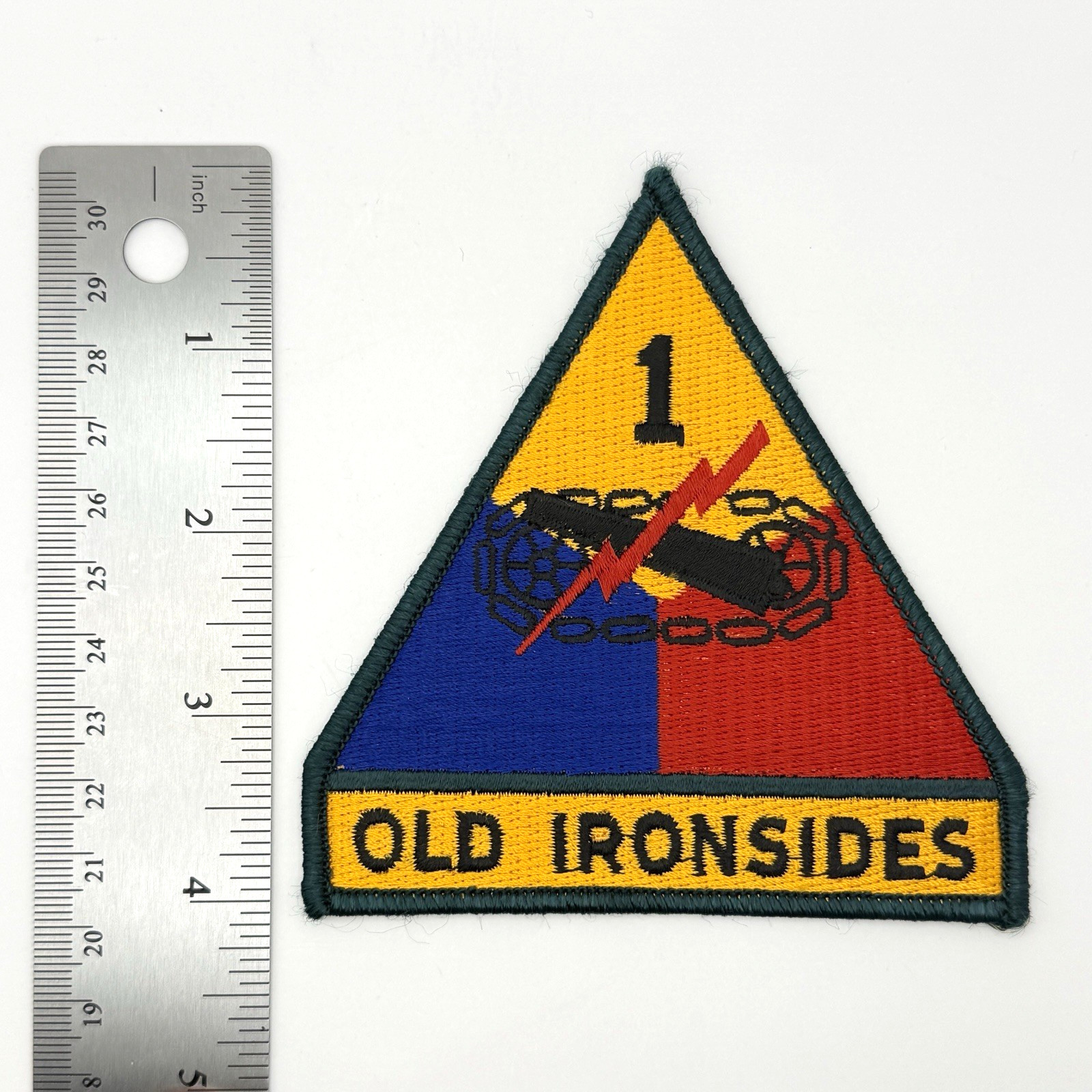 4" Old Ironsides 1st Armored Division Iron-On Patch