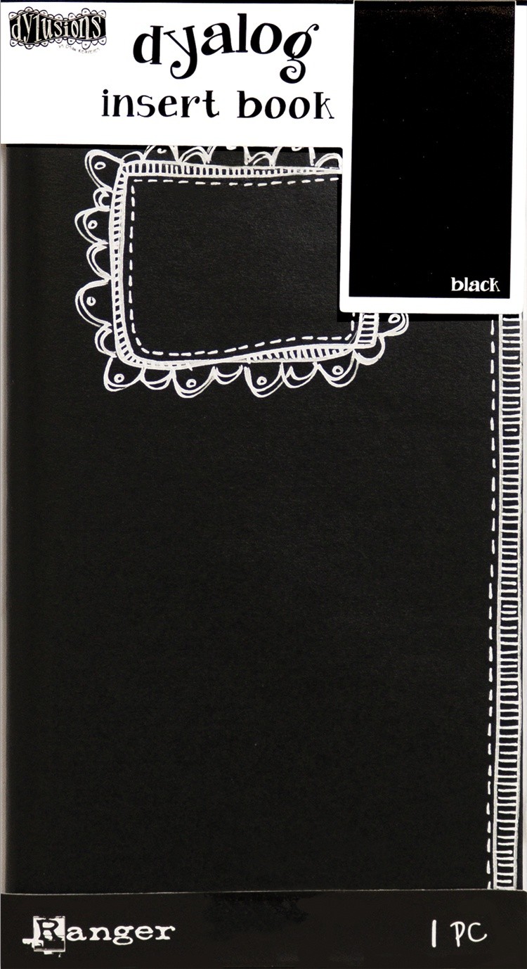 Dyan Reaveley's Dylusions Dyalog Insert Book 4.375X8.25 Black #2