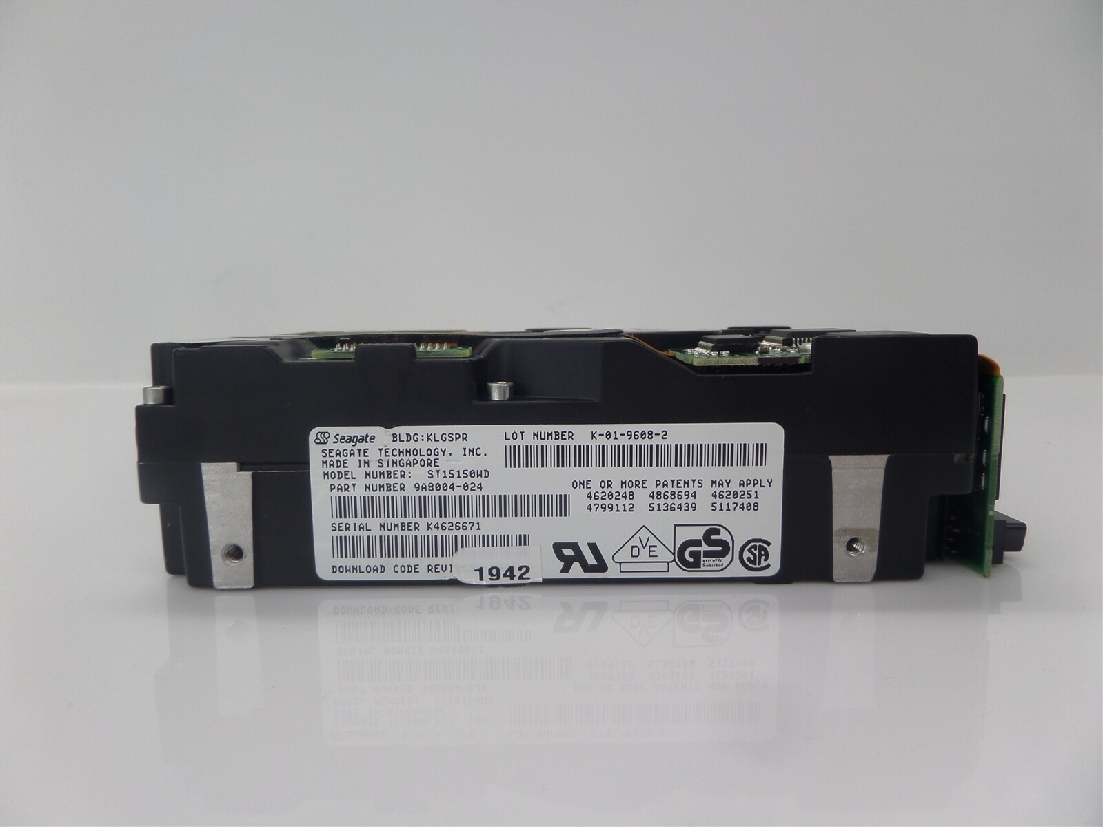Vintage Seagate ST15150WD 3.5" SCSI Hard Drive 9AB004-024