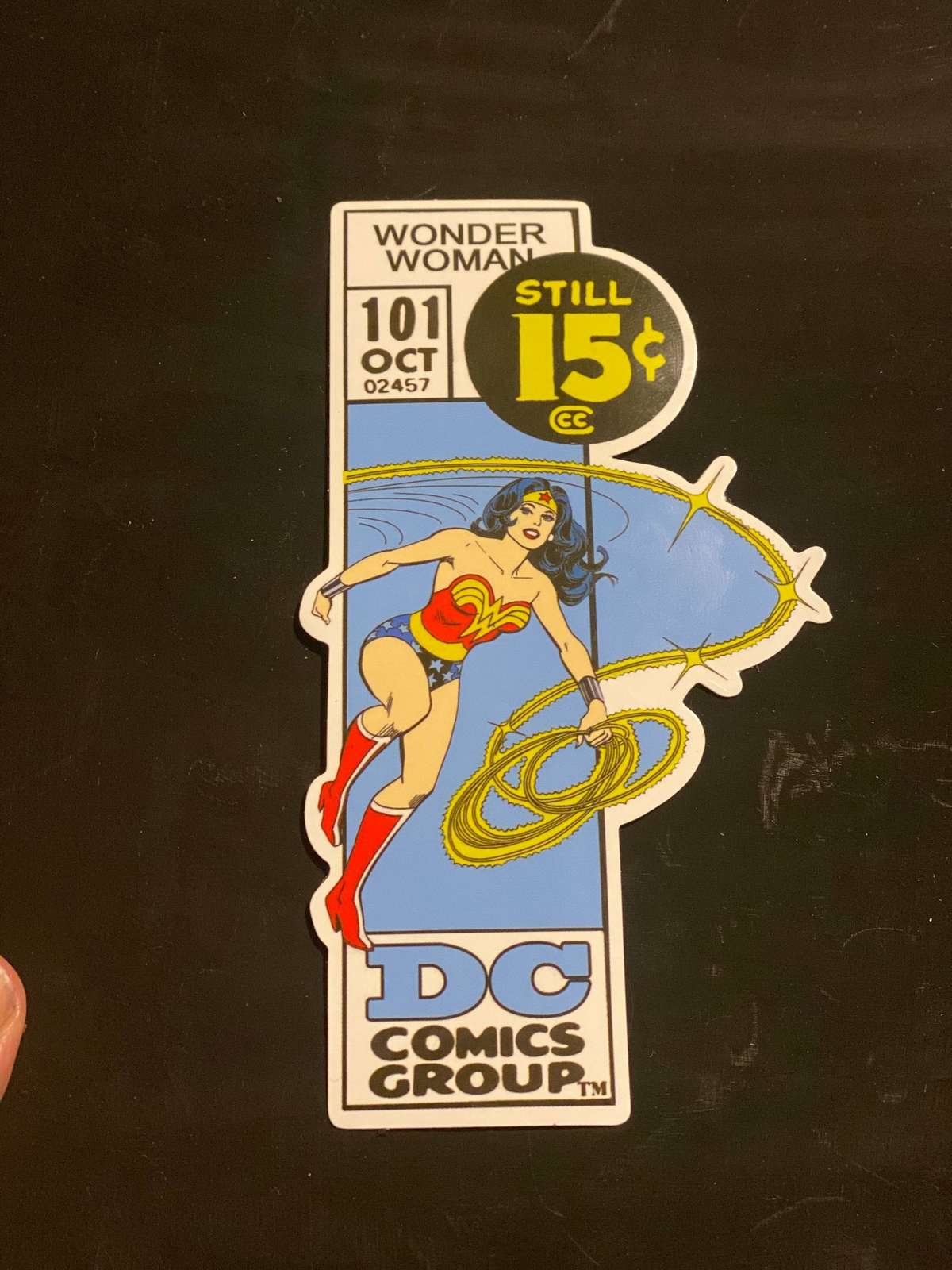 Wonder Woman Marvel Corner Box 5" Decal sticker!