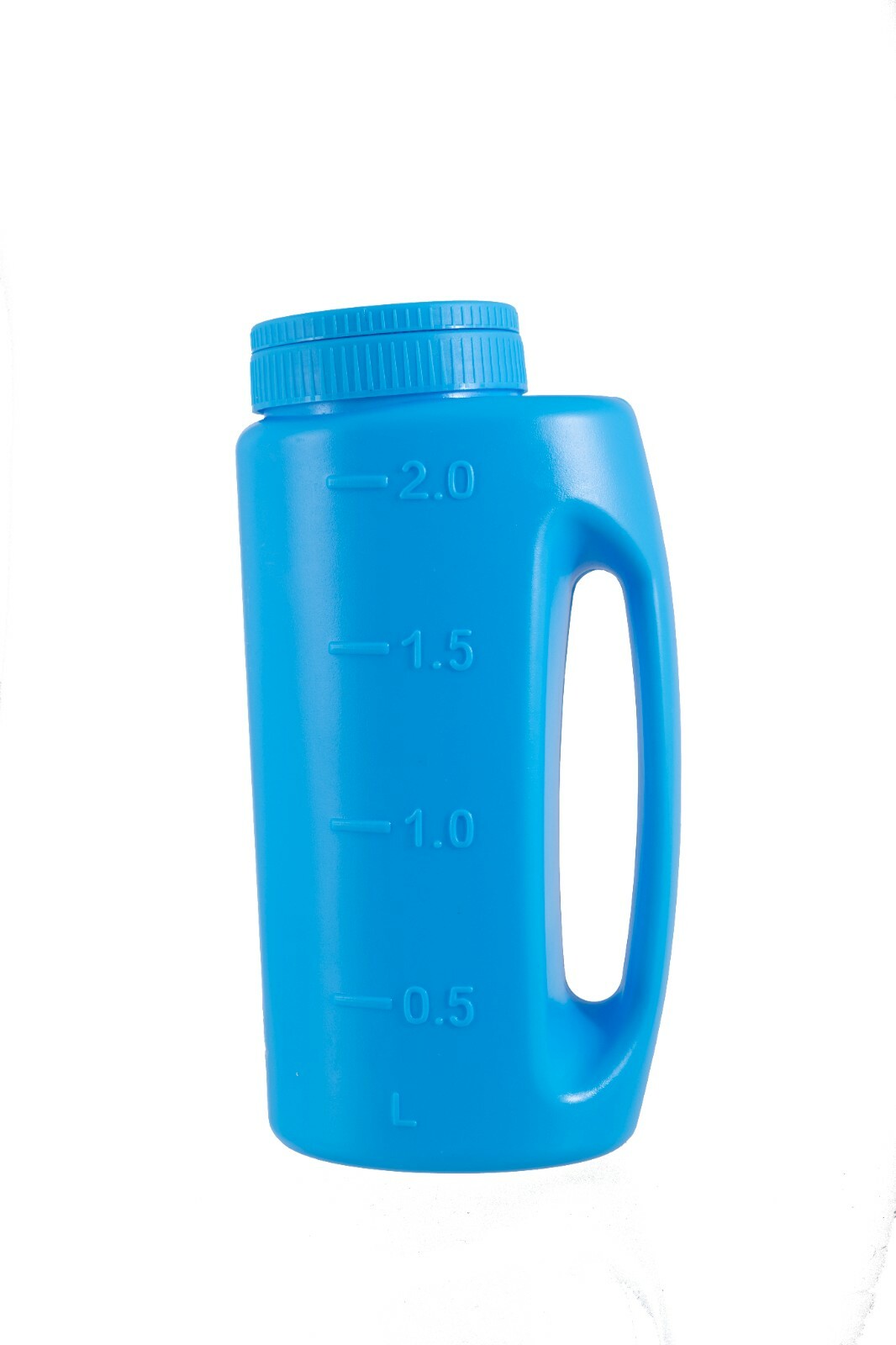 Handheld Salt Melt Spreader Seed Fertilizer Garden Shaker, Blue, 2 Liter-Superio