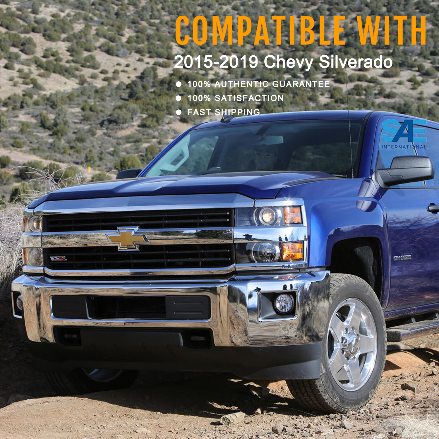 For 2015-2019 Chevy Silverado 2500HD 3500 HID Projector Headlights Left& RIight