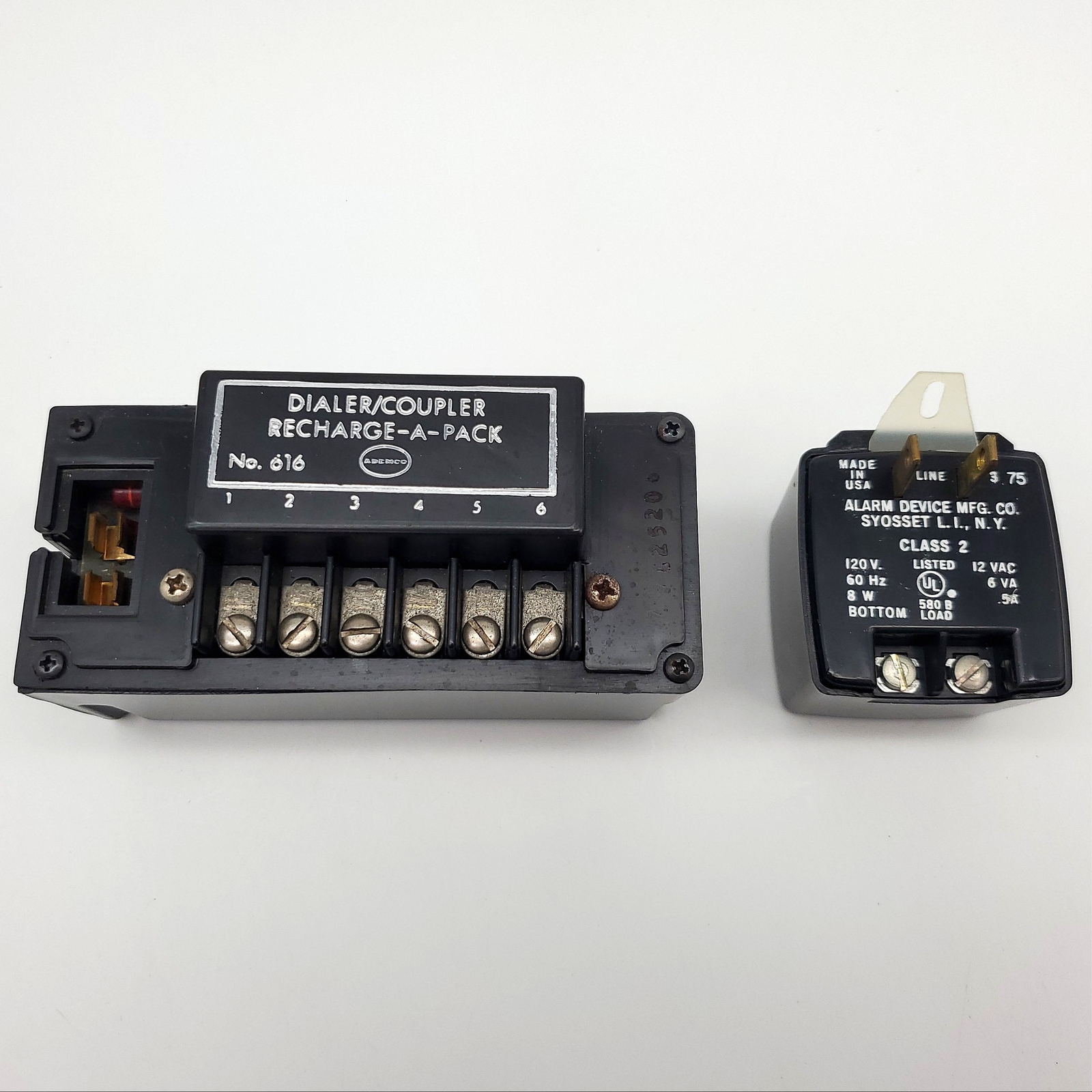 Ademco 616 Dialer Coupler Recharge Pack for Ademco No 612 with 12VAC Transformer