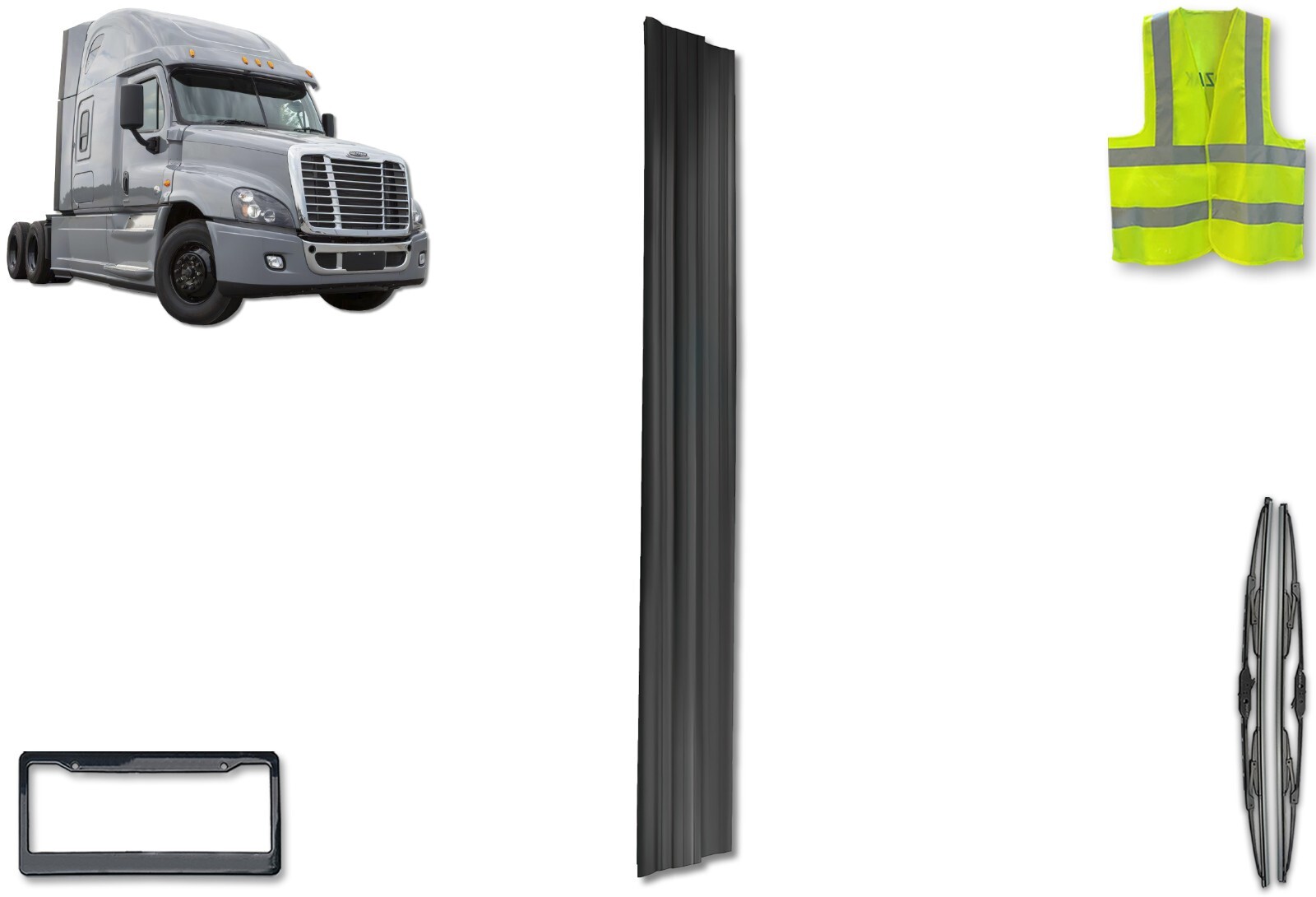 Upper Cab Fairing Extension for Right Side, Freightliner Cascadia 2008-2016