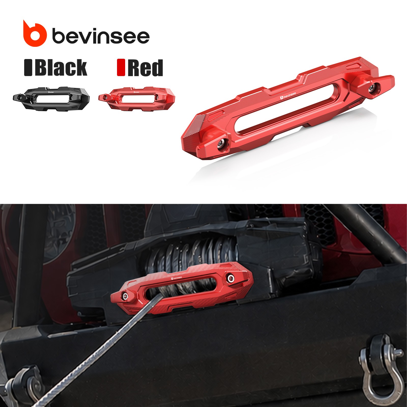 Recovery 10 inch Winch Fairlead Cable Guide Mount Dual-Hook Securing Design