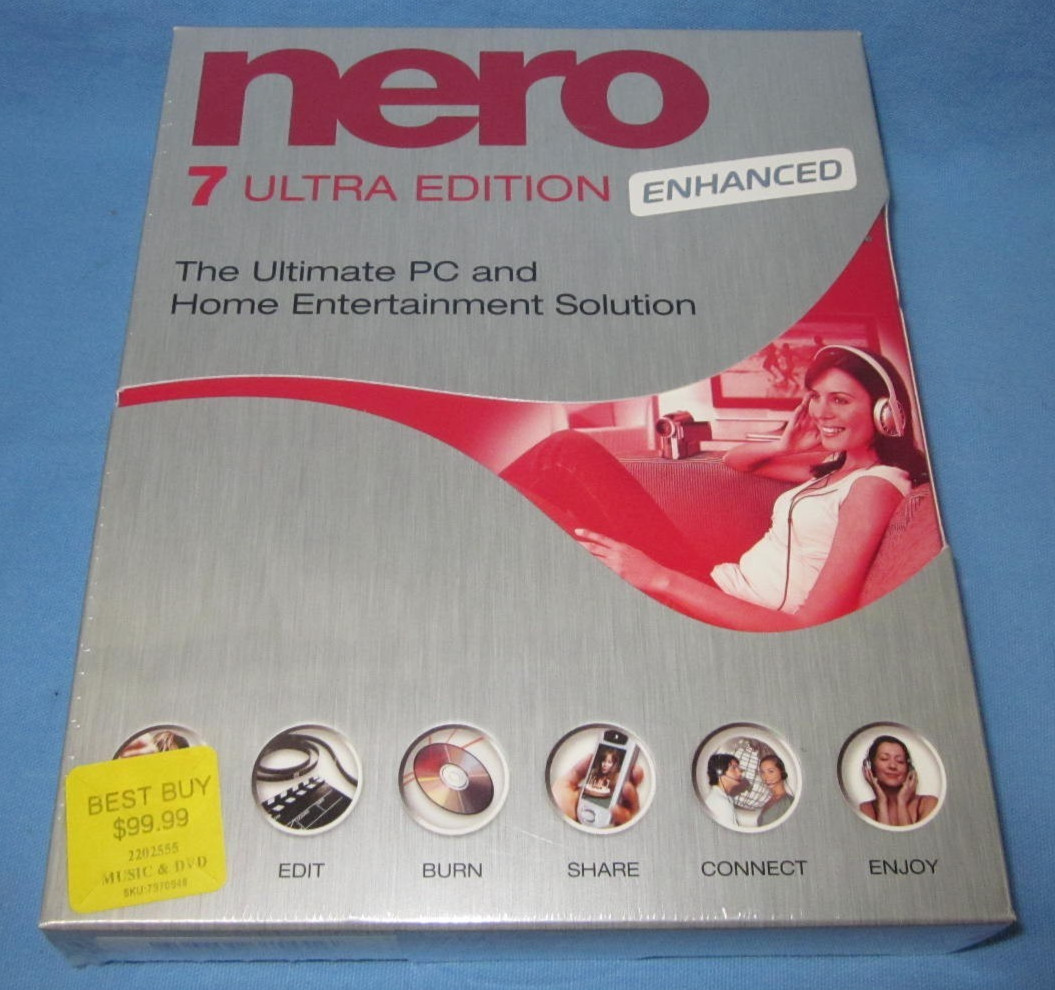 Nero 7 Ultra Edition Enhanced for Windows .. Sealed New  Older Software