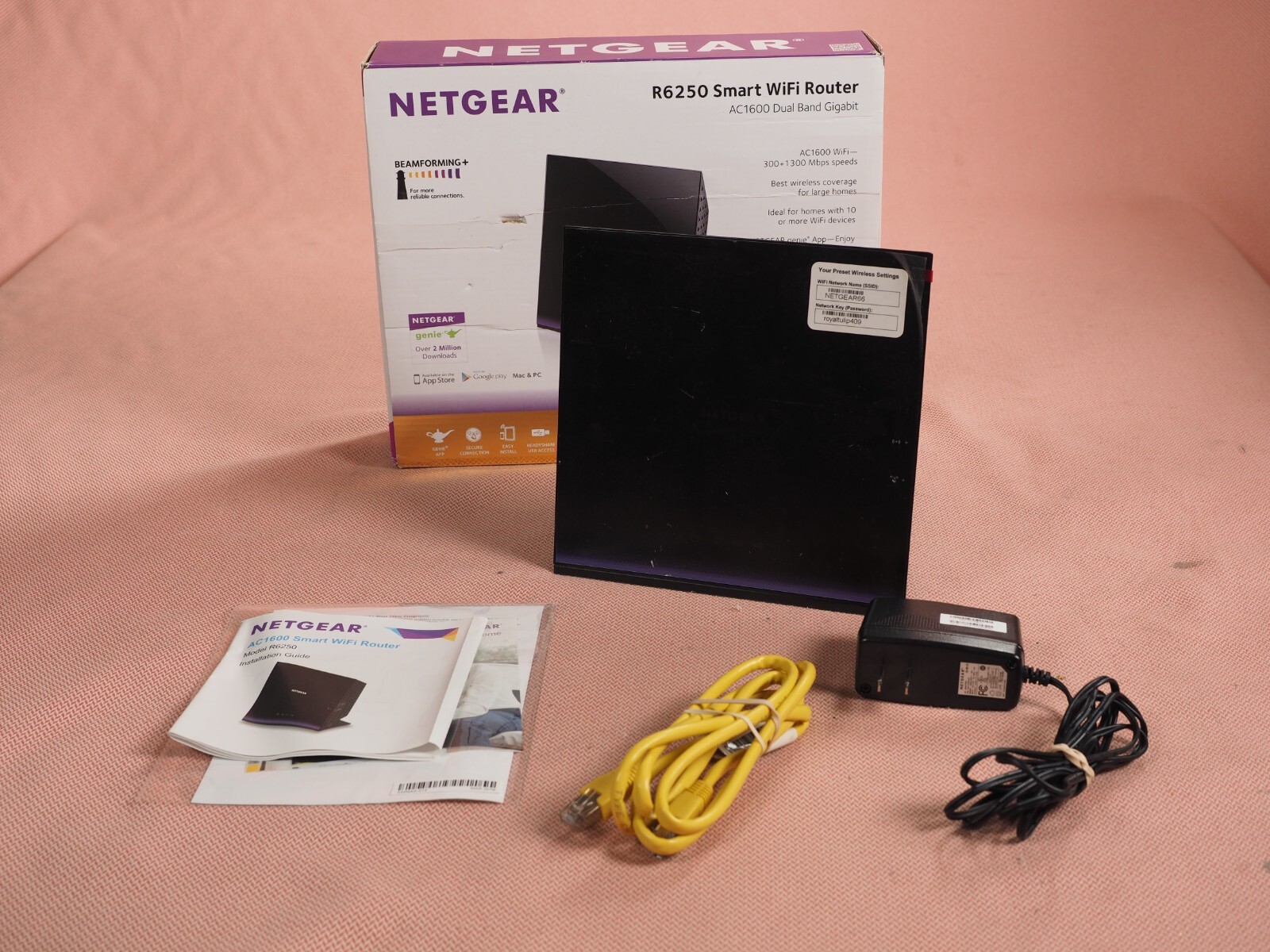 Netgear R6250 Smart Wifi Router AC1600 Dual Band Gigabit