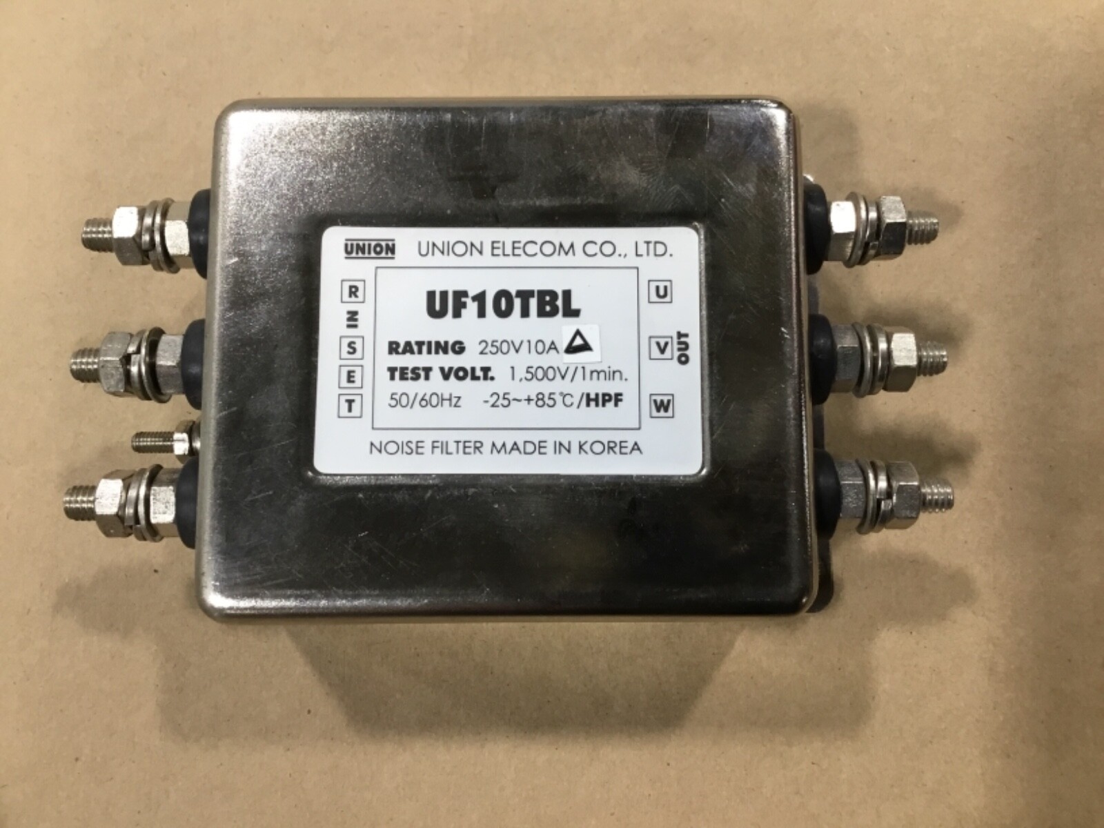 Union Elecom UF10TBL Noise Filter 250V 10A #05T13M