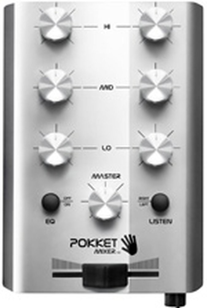 POCKET MIXER Mini-DJ-Mixer (Silver) With Pouch PM11SIL002 Brand New