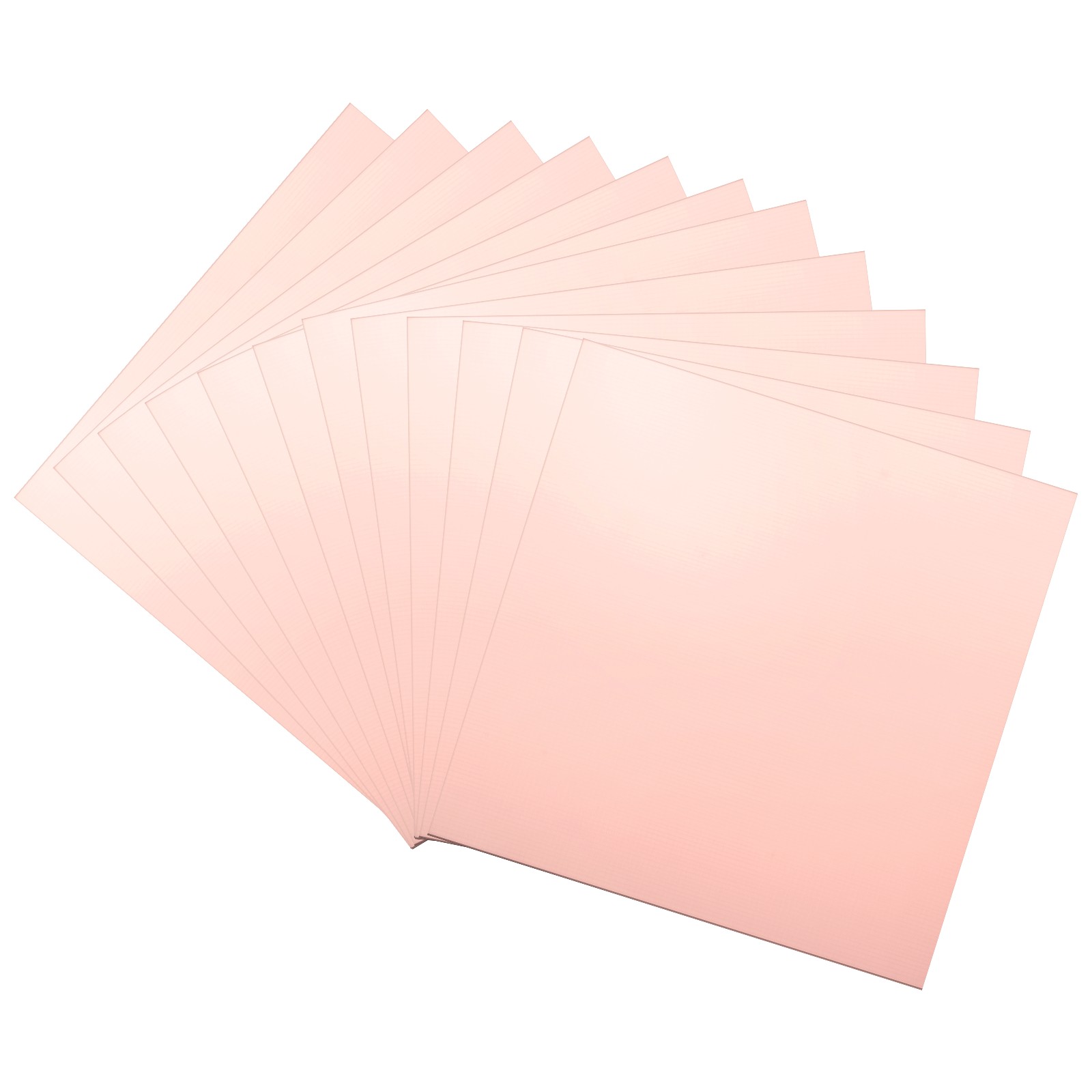 12Pcs Single Sided Copper Clad PCB Boards, FR-4 Fiberglass, 100 x 100 x 1mm