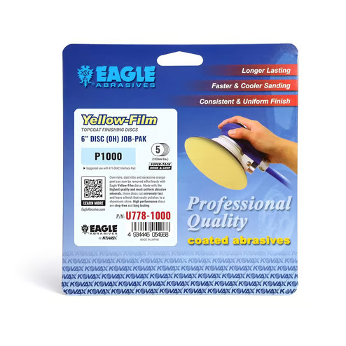 Eagle Abrasives 6” Yel-Film S-Tack Discs