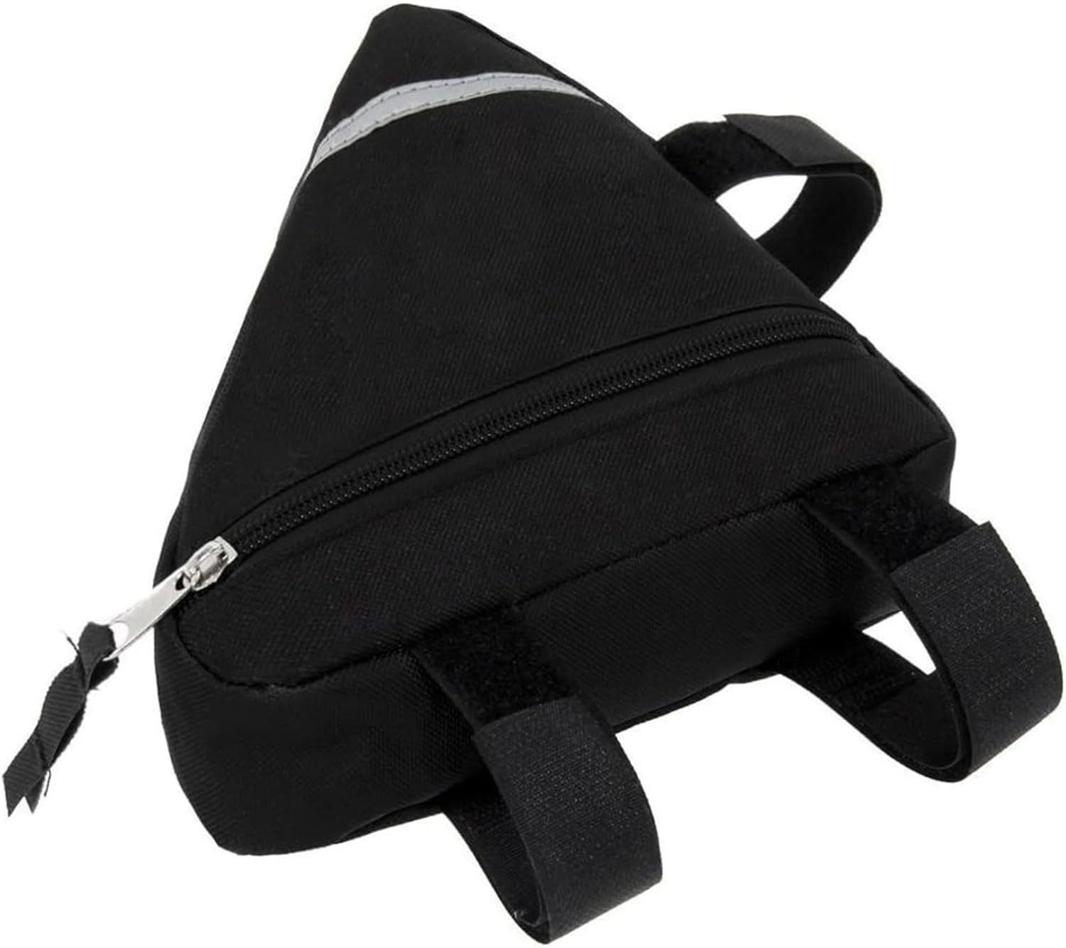 Compact Bicycle Frame Bag - Reflective, Lightweight & Easy to Install, Black