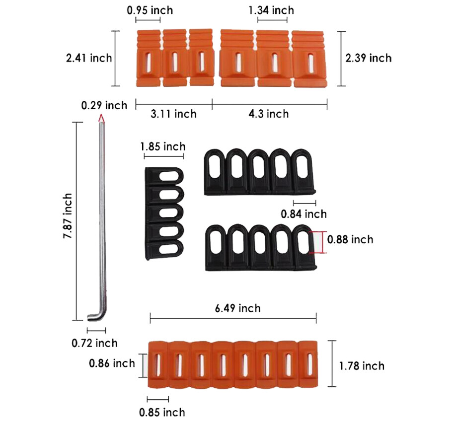 4 pcs Auto Body Repair Kit Puller Glue Tabs Set Car Paintless Dent Removal Tool