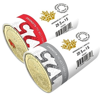 2021 Canadian $1 Klondike Gold Rush Special Coin Wraps, BU & Colorized