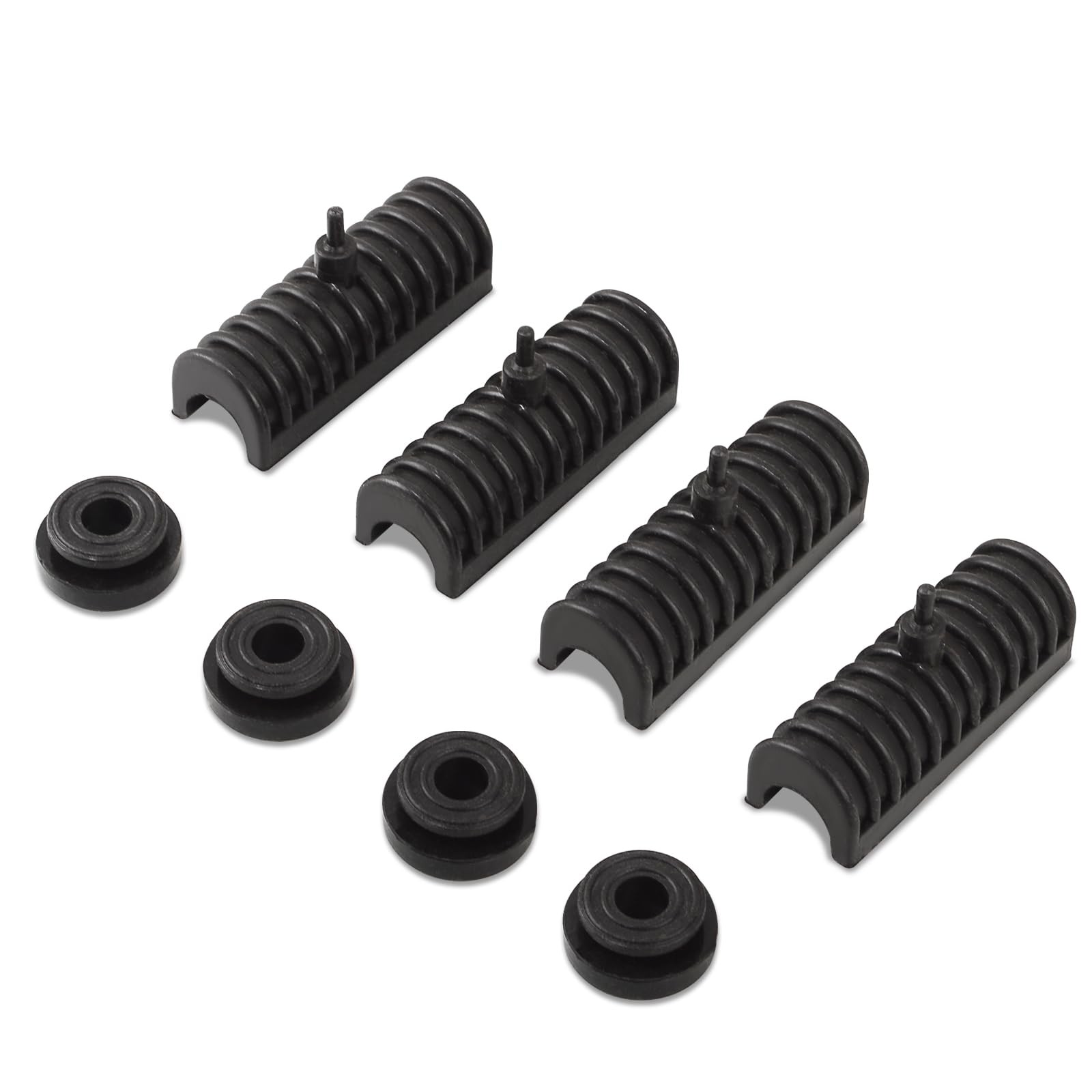 WOWTK Hard Saddlebag Rubber Grommets & Support Cushions Mounts for HD Harley ...