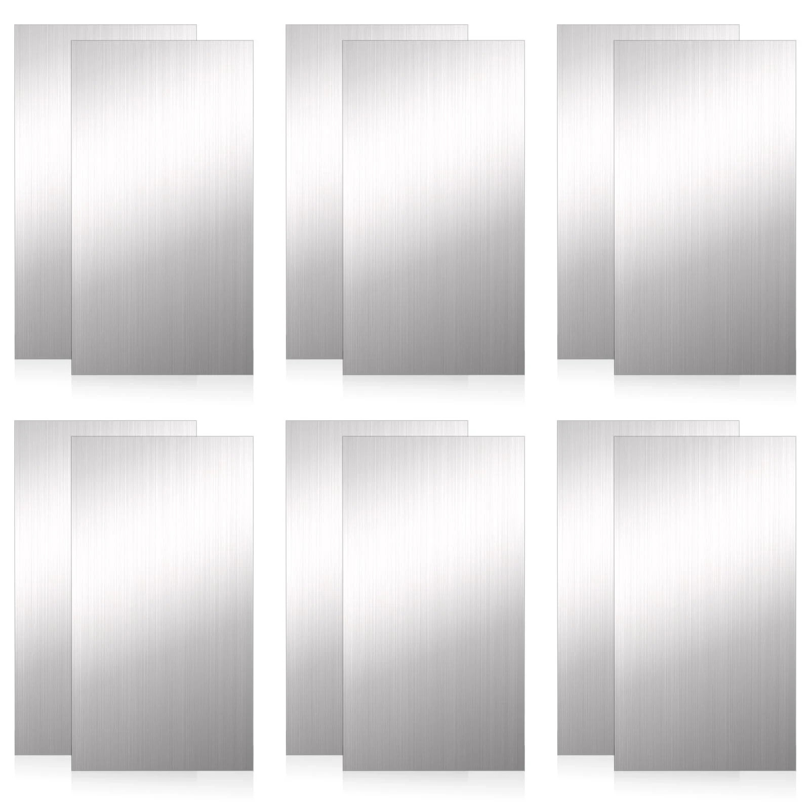 12 PCS Stainless Steel Shim Stock Kit, 2½" x 6", Precision Metal Shims for Le...