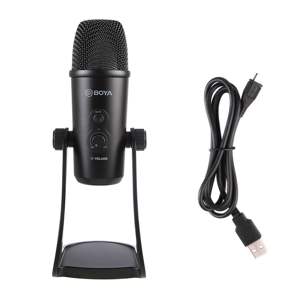 BY-PM700 - BOYA USB Podcast Recording Microphone 16-Bit For Wins Mac Computers