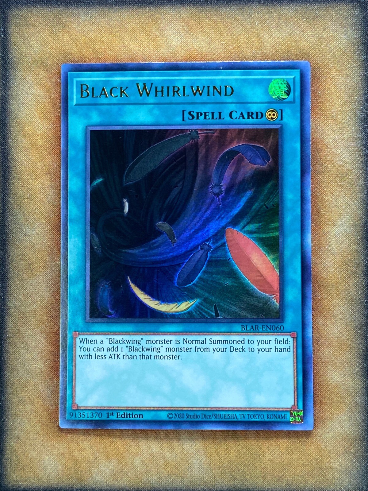 Yugioh Black Whirlwind BLAR-EN060 Ultra Rare 1st Ed NM