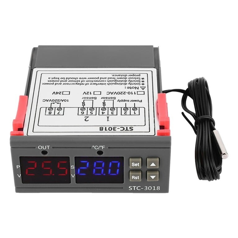 STC-3018 Digital Temperature Controller Sensor Thermostat with NTC Cable