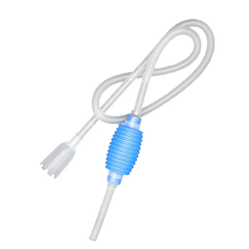 Aquarium Siphon Vacuum Fish Tank Syphon Gravel Water Filter Cleaner Pump Manual