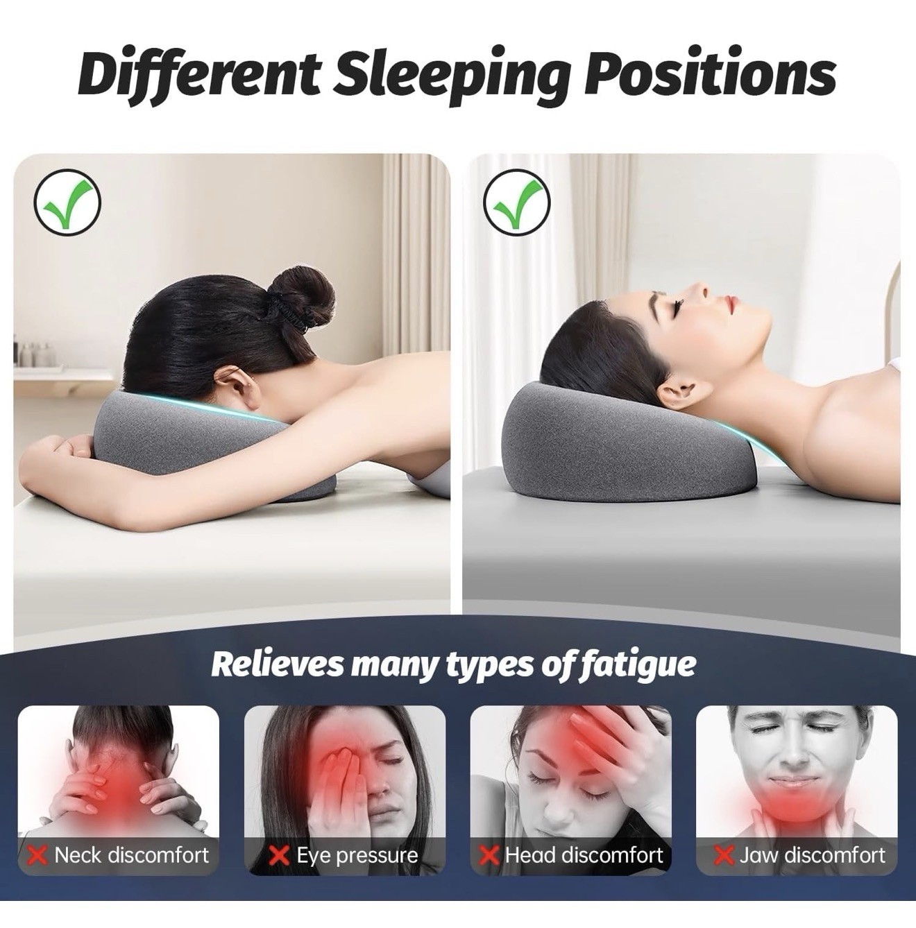 Facial pillows for massage table, massage headrest for bed......................