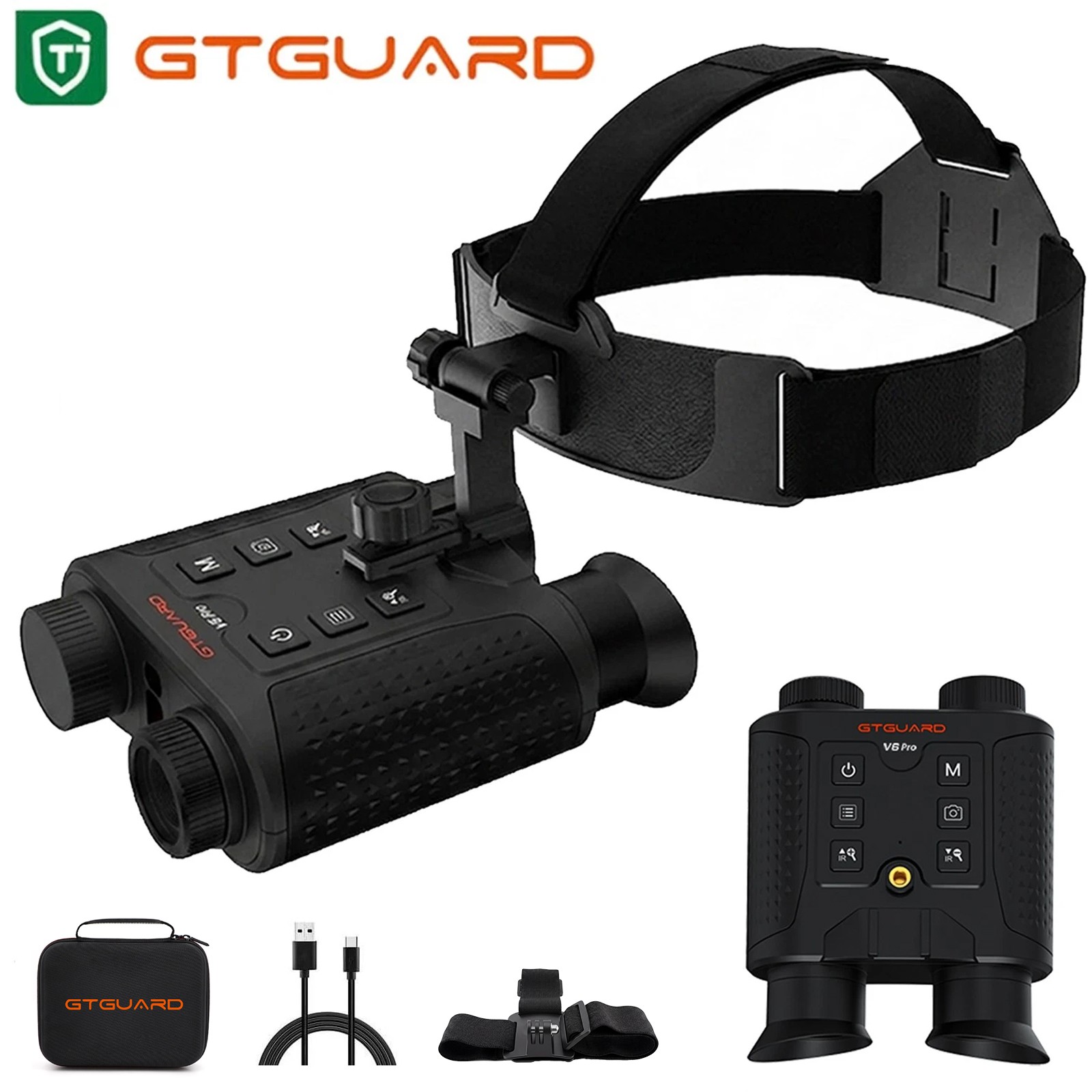 GTGUARD 4K Digital Night Vision Goggles Thermal Infrared Binoculars Hunting New