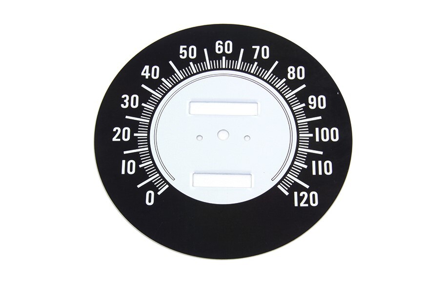 V-Twin 39-0465 Speedometer Tin Face for 1968 FL