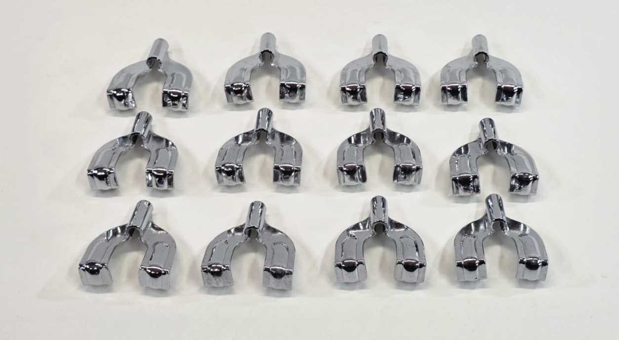 Vintage Bass Drum Claws Steel (12 Pcs)