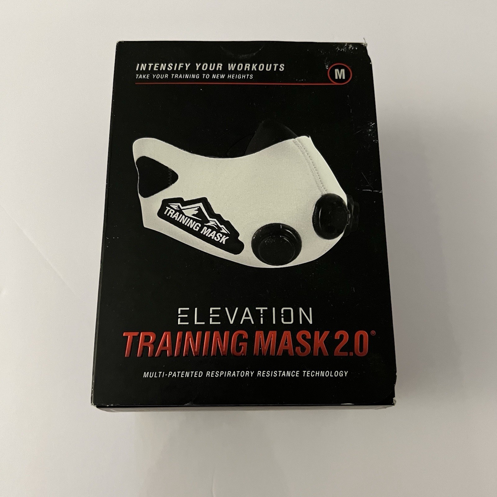 Elevation Training Mask 2.0 Simulates High Altitude Training Size Medium. White