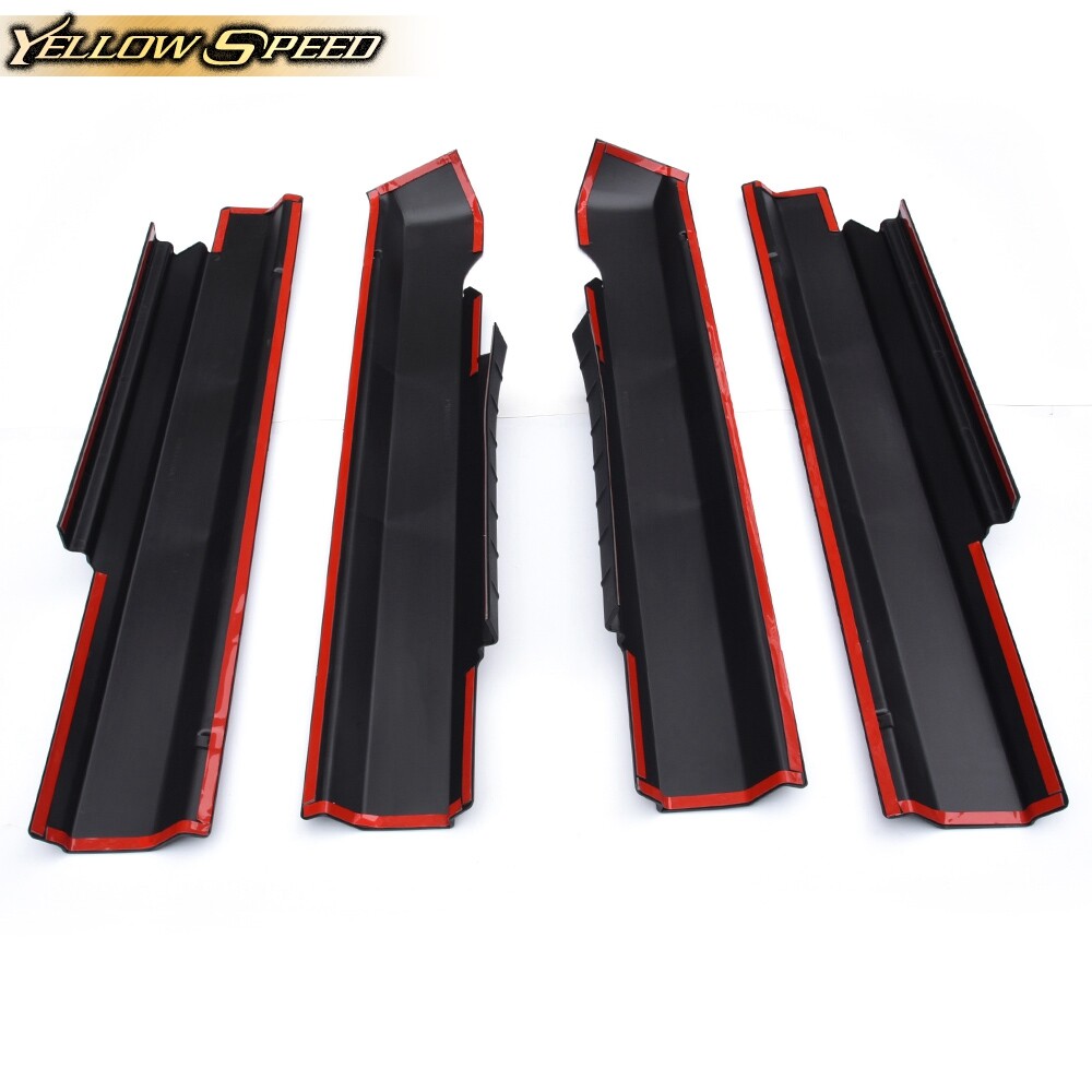 Rocker Panel Protector Guard Cover Trim Fit For 2009-2018 Dodge Ram Crew Cab