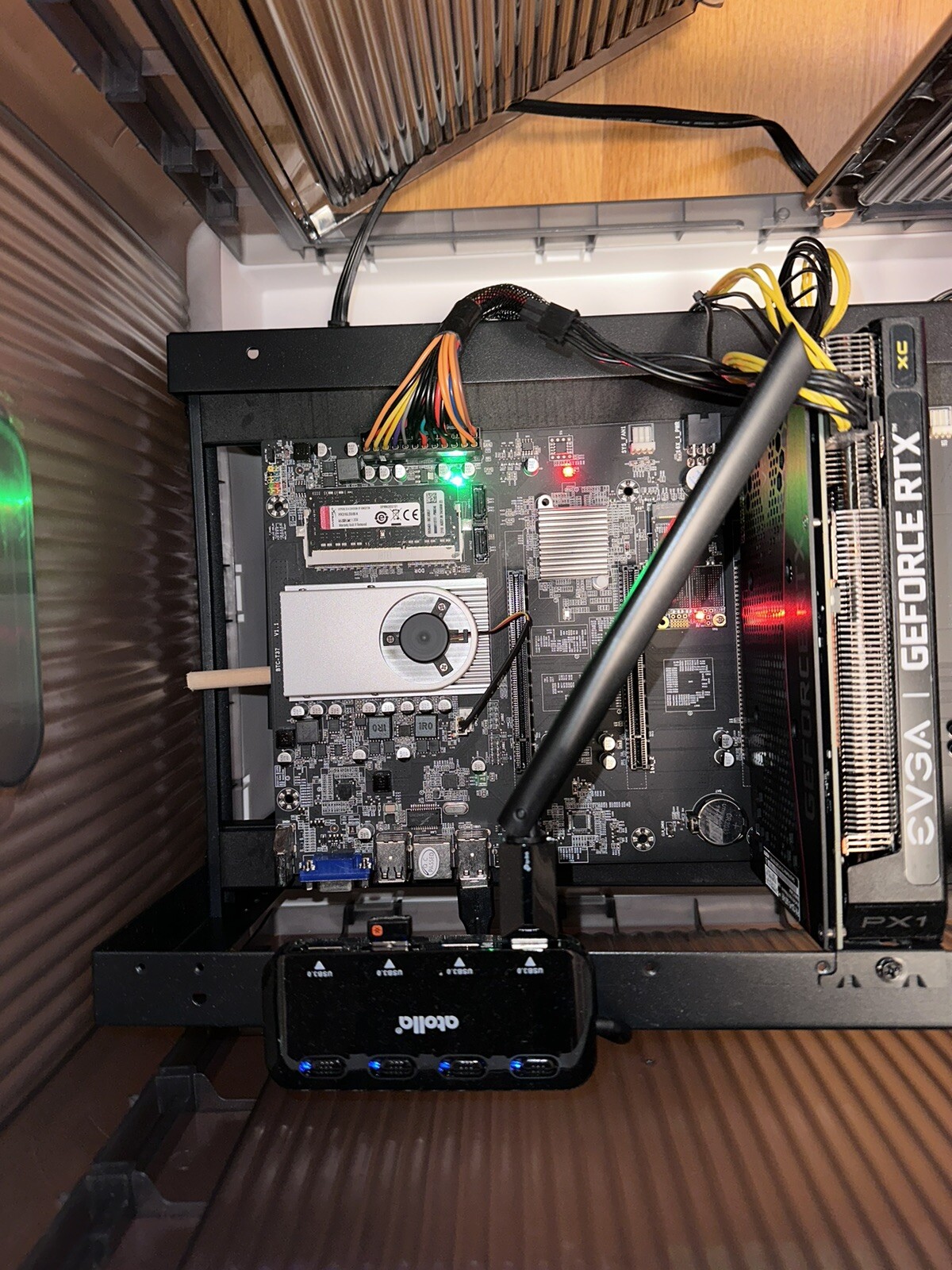 Pre-Built Crypto Mining Rig – Dual RTX GPUs – Stylish Tony Stark-Inspired Case