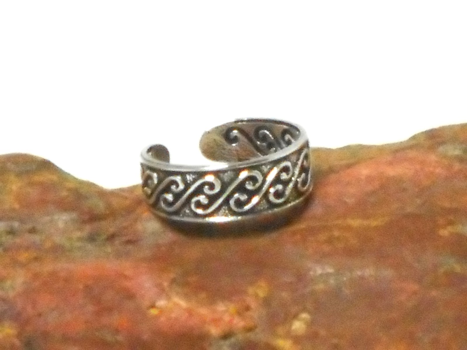 Adjustable TOE RING Sterling Silver 925