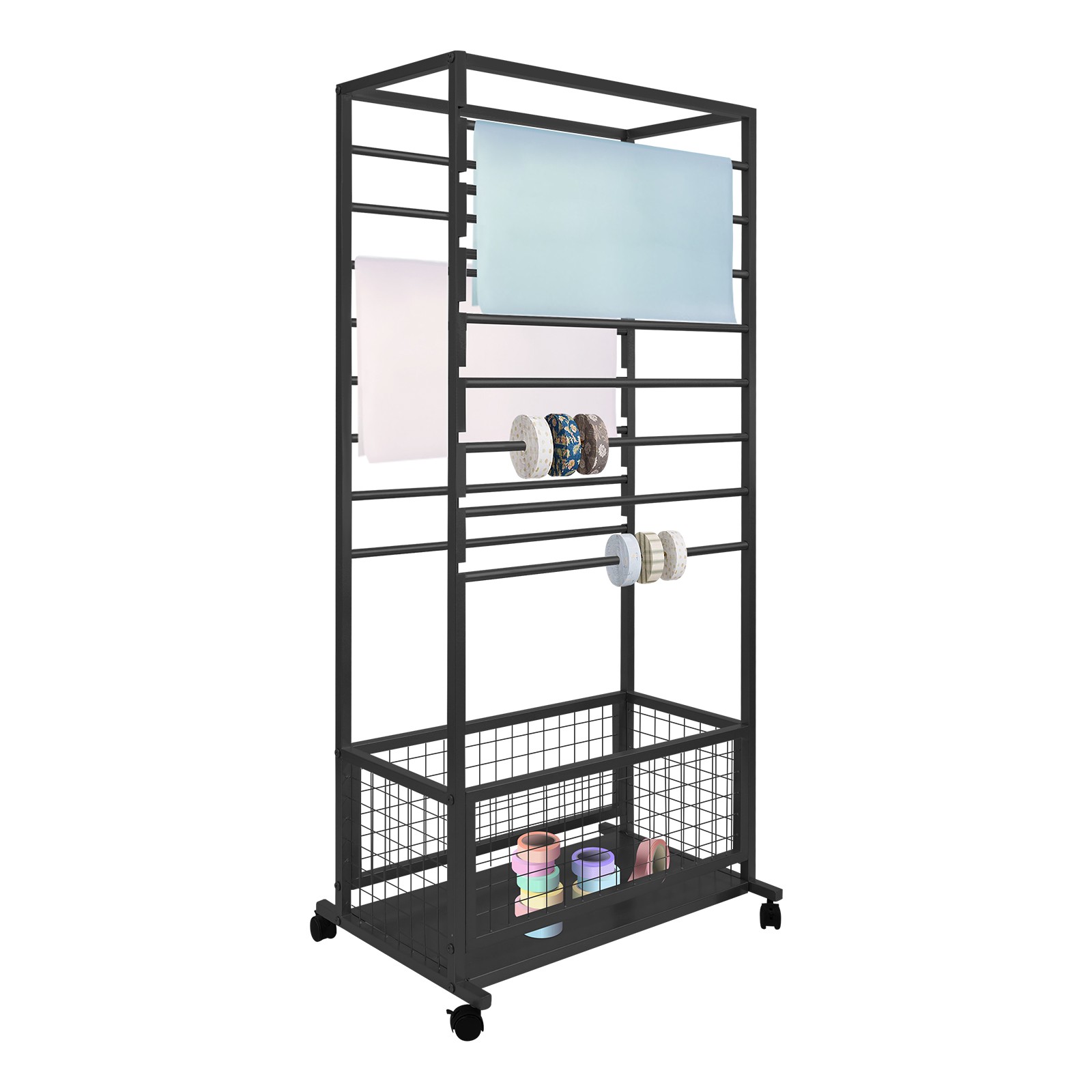 16-Layer Ribbon Display Rack Organizer Rack Storage Shelf Multi-Tier Organizer