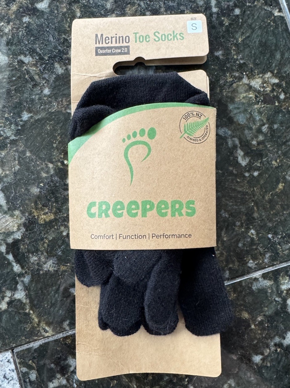 New Creepers Low Ankle Merino Toe Socks Size S Small