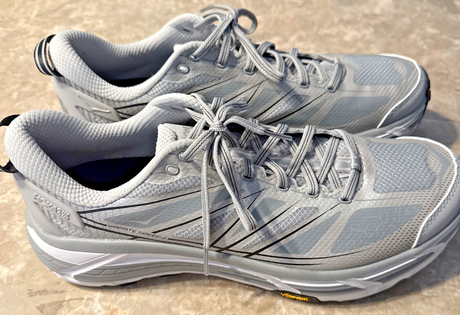 Hoka One Mafate Speed 2 Shoes Galactic Grey 11256851 SRYG Men SZ 12 WORN 1X !