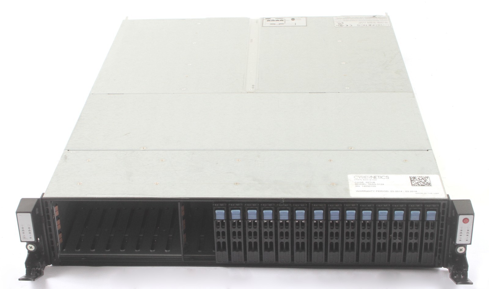 Cybernetics iSAN-3124 24 Bay 12GB RAM Xeon E5620 NAS Storage Array; 6175113