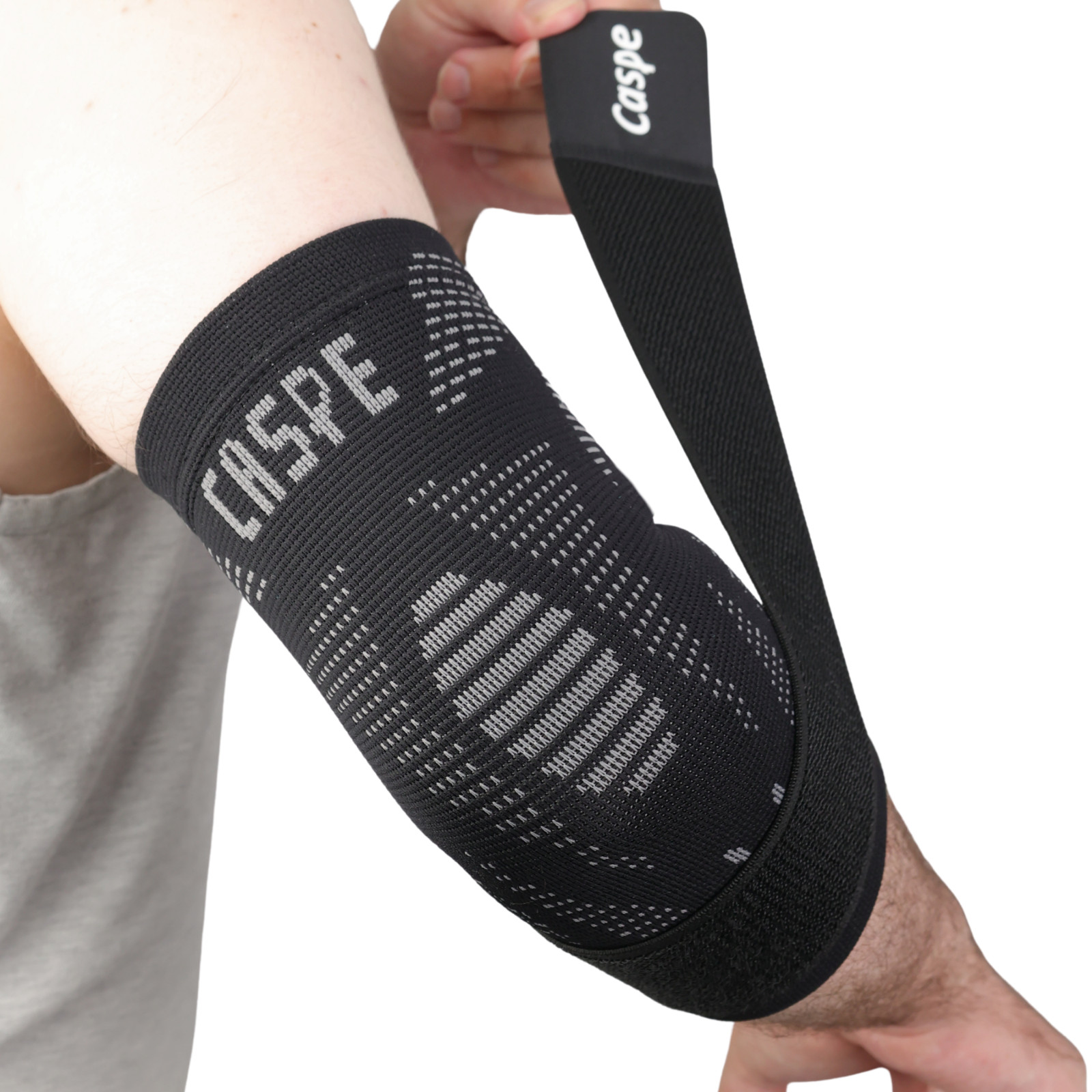 Caspe 2-Pack Elbow Sleeve Brace Wrap Adjustable Support Arm Arthritis Tendonitis