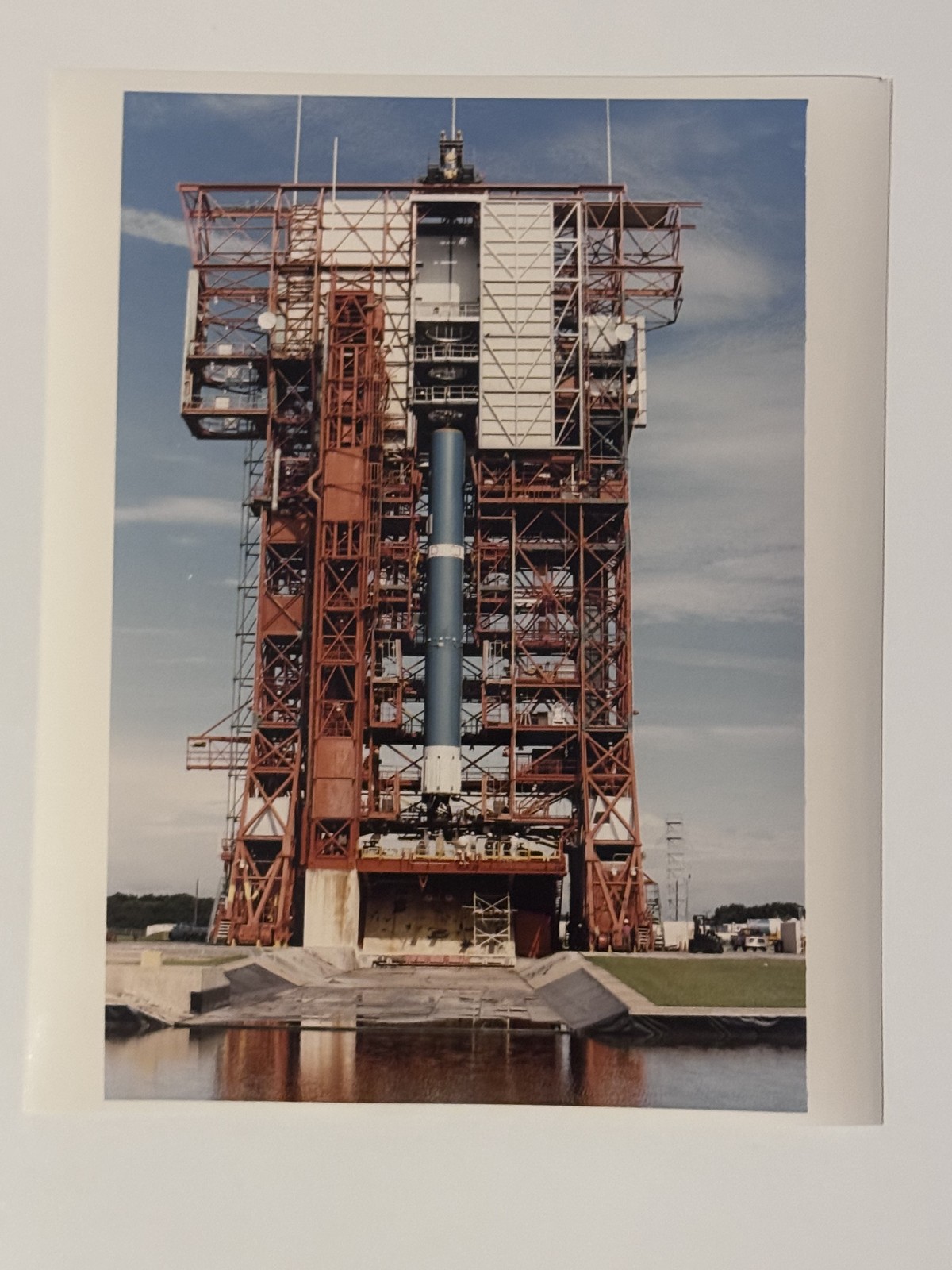 NASA WIND Delta II First Stage On Launch Complex 17 Pad B Press Photo
