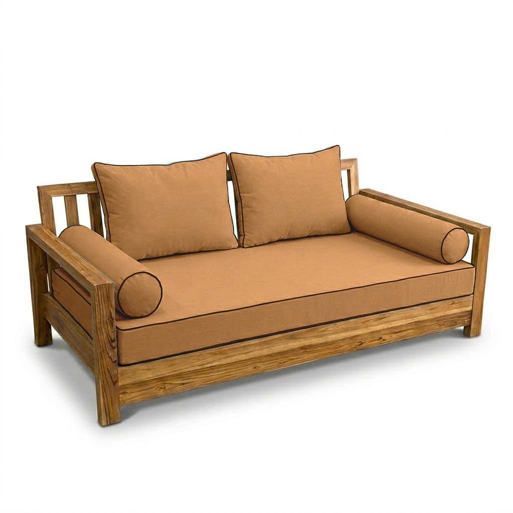 COVER ONLY STYLE 1 Mattress Pillow Daybed Porch Swing Contrast Trim Twin AD104